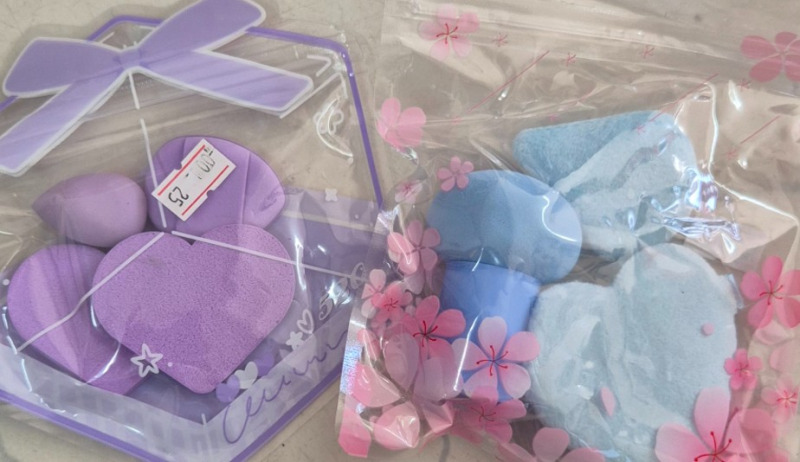Bolsa de esponjas de maquillaje