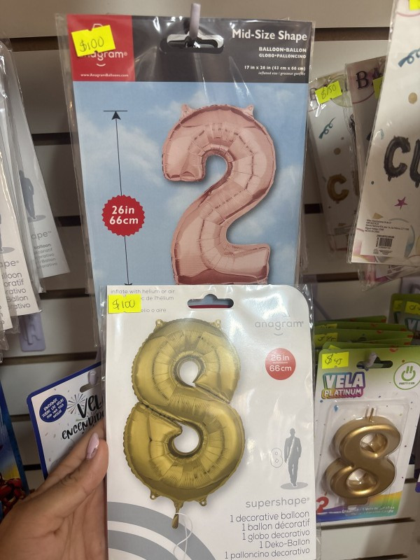Globo números 0 al 9 número 26