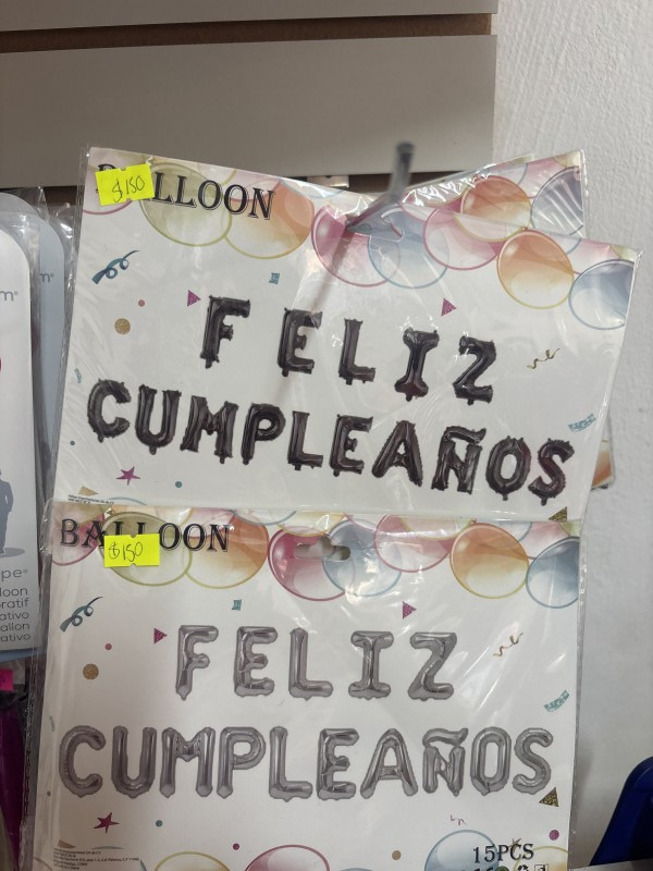 Globo feliz cumpleaños