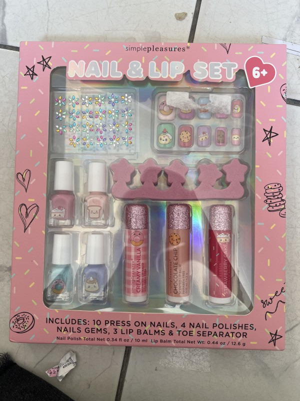 Maquillaje niña nail lip set uñas